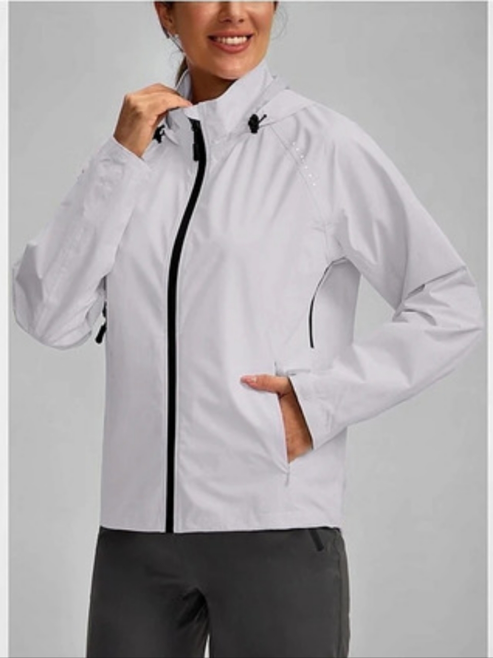 Bikewa Waterproof Windbreaker Jacket Women's White Size Medium NWT